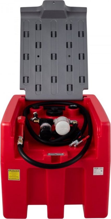Draagbaar Dieseltank - 220L - Jerrycan - Brandstoftank - Brandstoftank - Mobiel Dieseltankstation - 40L p/min - 140W Mobiel Tanksysteem Voor Vullen
