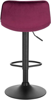 Barkrukken - Rood - Met rugleuning - Ergonomisch - Verstelbaar - Set van 2