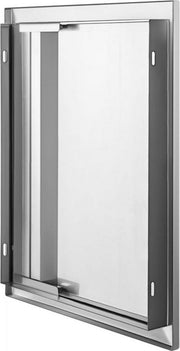 BBQ Toegangsdeur - Dubbele RVS Buitenkeukendeur - 43,2 x 61 cm