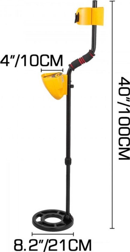 Professionele metaaldetector - Treasure Scanner 102-130cm - Pinpointer - Voor volwassenen - Goud detector