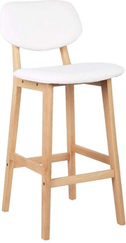 Barkruk - Set van 2 - Met rugleuning - Hout - Zithoogte 65cm