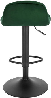 Bolt Edge Barkruk - Industrial - Donkergroen - Velvet - In hoogte verstelbaar - Set van 2