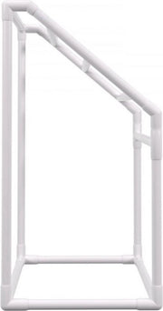 Handdoekkenrek - Badkamer - Vrijstaand - Zonder boren - 5 Rails - 8 Klemmen - 1 Haak - 25KG Capaciteit