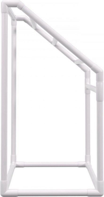 Handdoekkenrek - Badkamer - Vrijstaand - Zonder boren - 5 Rails - 8 Klemmen - 1 Haak - 25KG Capaciteit