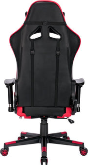 Luxe Gaming stoel - Rood - Met voetsteun - Gamestoel - Verstelbaar in hoogte - Chair - Ergonomische bureaustoel - Chair - Kunstleer