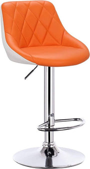Bolt Edge Barkrukken - Oranje - Kunstleer - Verstelbaar - Ergonomisch - Set van 2