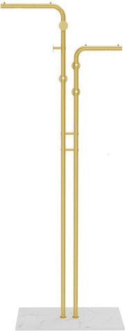 Opulence Elegante kledingrek - Goud - Met kledingroede voor hal, slaapkamer of woonkamer - 2 Kledingstangen