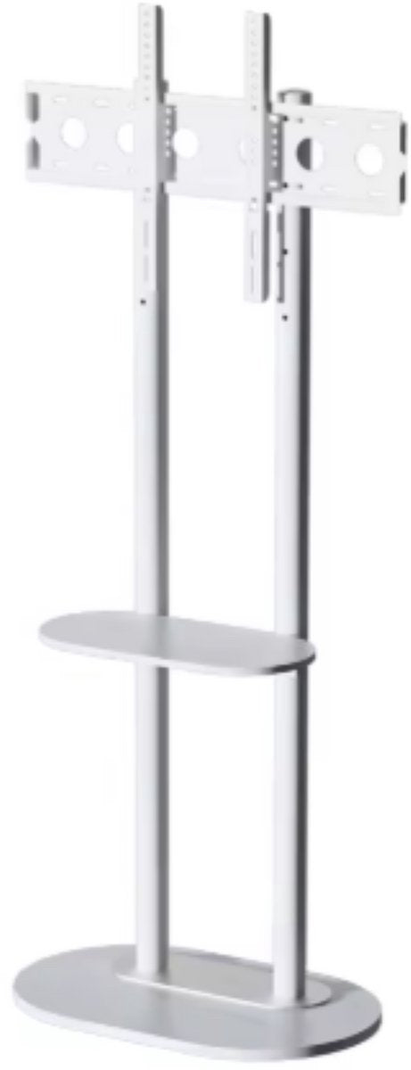 TV vloerstandaard Luxe Opulence - 40-75 inch - Wit - Standaard beugel - Staand - Robuust - In hoogte verstelbaar - 40KG