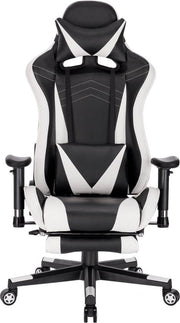Bolt Edge Gaming Stoel - Wit - Ergonomisch - Kunstleer - Verstelbaar - Inclusief voetsteun