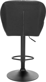 Bolt Edge Barkruk Comfy - Zwart - Kunstleer - Ergonomisch - Verstelbaar - Zithoogte 60-82cm