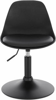 Bolt Edge Mini Barkruk - Zwart - Kunstleer - Verstelbaar - Zithoogte 37-49cm - Set van 1