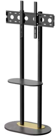 TV vloerstandaard Luxe Opulence - 40-75 inch - Zwart - Standaard beugel - Staand - Robuust - In hoogte verstelbaar - 40KG