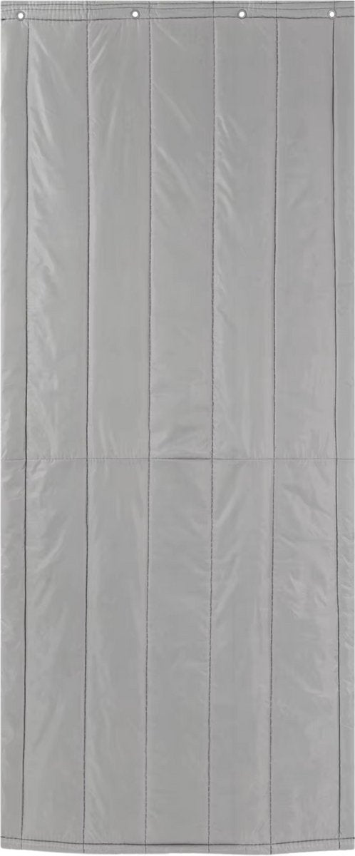 Deurgordijn - Vliegengordijn - Voor Winterisolatie en Privacy - Grijs 90 × 210 cm