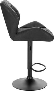 Bolt Edge Barkruk Comfy - Zwart - Kunstleer - Ergonomisch - Verstelbaar - Zithoogte 60-82cm
