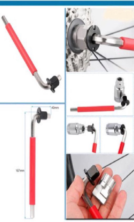 Happyment Mountainbike Reparatie Kit - 8 delig - Onderhoudsset Voor Fiets - Fietsgereedschap Set - Ketting - Ventiel - Tandwiel