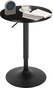 Bolt Edge Bartafel - Zwart - Verstelbaar - Hout Metaal - 52x52x70-92cm - Keuken
