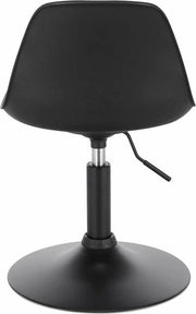 Bolt Edge Mini Barkruk - Zwart - Kunstleer - Verstelbaar - Zithoogte 37-49cm - Set van 1