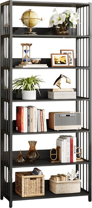 Staande Boekenkast met 5 Lagen - Voor Woonkamer, kantoor of slaapkamer - Boekenplank - Opbergrek - Zwart