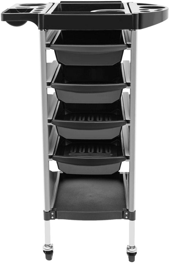 Kappers trolley Vera - Met wielen - Wit - Voor salons, spa’s en stylisten - Werkwagen