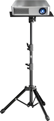Projectorstatief - Laptopstatief – Opvouwbaar Statief met Plateau - Voor Studio, Presentatie - Staand Computerbureau - Hoogte 90 cm - Zonder wielen
