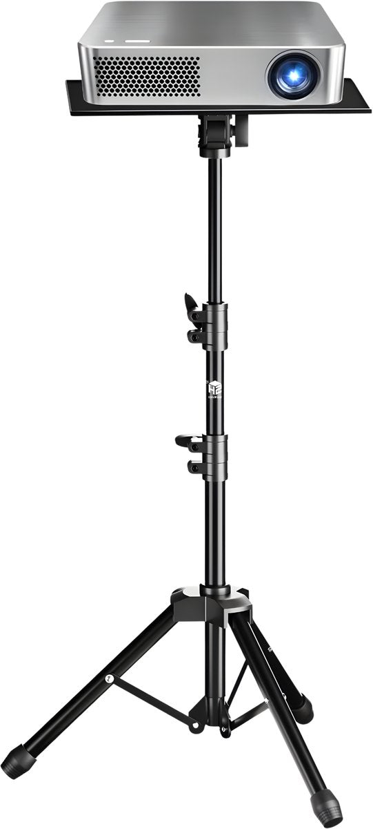 Projectorstatief - Laptopstatief – Opvouwbaar Statief met Plateau - Voor Studio, Presentatie - Staand Computerbureau - Hoogte 90 cm - Zonder wielen