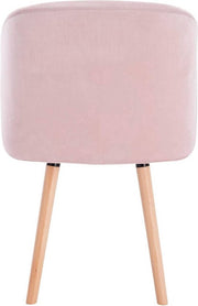 Stoelen Set van 4 - Velvet Roze - Met Armleuning - Eetkamerstoel - Vergaderstoel