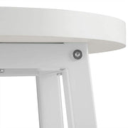 Hoge barkrukken Parijs - Zithoogte 71cm - Wit - Set van 2 - Keuken - Barstoelen - Zonder rugleuning - Hout