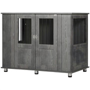 Hondenbench - Hondenkrat - Hondenkennel - Hondenhok - voor Thuis - Voor Extra Grote Honden - Grijs - Op poten