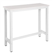 Happyment Bartafel London - Wit - Voor binnen - Keuken - Hout - Metaal - Rechthoekig - 120x40x100cm