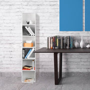 Bolt Edge Boekenkast - Wit - 6 vakken - Voor woonkamer of slaapkamer - 30x23.5x158.4cm
