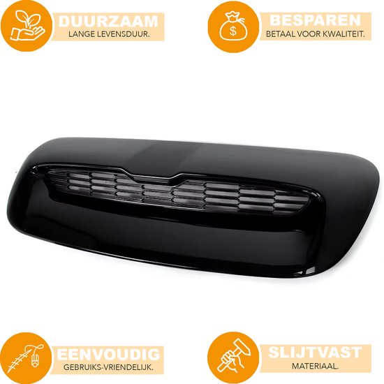 Air vent scoop - Voor Mini Cooper S R55–R59 2007-2014 - Auto accessoires - Hood luchtinlaat - Gloss Zwart