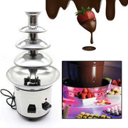 Chocoladefontein Deluxe - 4 Laags - RVS - Chocoladefondue - Wit