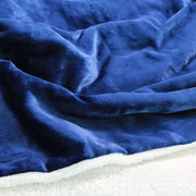 Happyment Elektrische Deken - Bovendeken - 1- a 2-Persoons - 180 x 130 cm - 6 Warmte Standen - Wasmachinebestendig - Oververhittingsbeveiliging - Digitale bediening - Coral Fleece - Blauw/Licht Paars