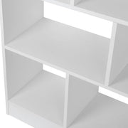 Bolt Edge Boekenkast Malda - 8 Vakken - Wit Hout - Woonkamer - Slaapkamer - Kinderkamer