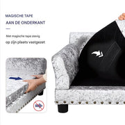 Hondenbank Princesso - 93cm - Hondenbed - Hondensofa op poten - Hondenzetel - Comfort en zacht - Afneembaar kussen - Zacht