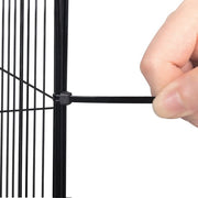 Dierenren - Extra Hoog - Verstelbaar - Knaagdierenren - Konijnen/Kippenren - Zwart