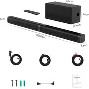 Bolt Edge Soundbar - Bluetooth - Subwoofer - 3D stereo - Voor TV en PC