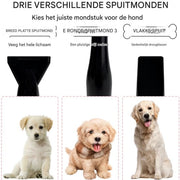 Hondenfohn 2800W - Waterblazer voor Honden - Met Geluidsdemper - Geschikt Voor Alle Hondenrassen