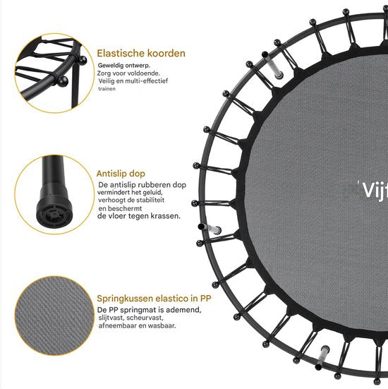 Trampoline met veiligheidsnet - 140 cm - Voor kinderen - Kindertrampoline - Roze - Buitenspeelgoed - Mini trampoline