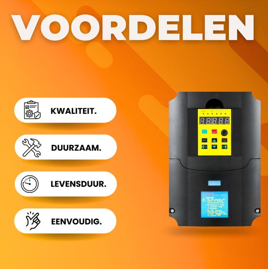 Frequentie Omvormer - 220x118x148 mm - Frequentieomvormer - Frequentieregelaar - 3-Fase ABS Vlamvertragend Materiaal