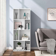 Bolt Edge Boekenkast - Wit - 8 Vakken - Hout - Voor woonkamer of kinderkamer