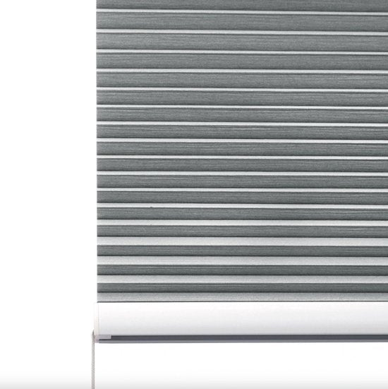 Bolt Edge Honinggraat Gordijn - Grijs - Lichtdoorlatend - Isolerend - 95x130cm