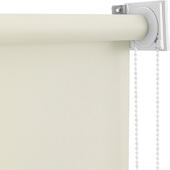 Rolgordijn - Beige - 100x240cm - Verduisterend - Isolerend - Zonder boren