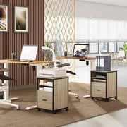 Bolt Edge Luxe Archiefkast - Op Wielen - Dossierkast van Hout - Bureaukast en Ladeblok - Lichtbruin - 40x40x60cm