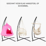 Hangstoel standaard - Zonder stoel - C-Type/X-Type - Voor binnen - Cocoon - Massief stalen frame - met Haak - Verstelbaar - 210CM