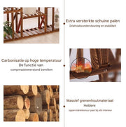 Houten plantenstandaard Milano XL - 11 lagen - Plantenrek - Voor binnen & buitengebruik
