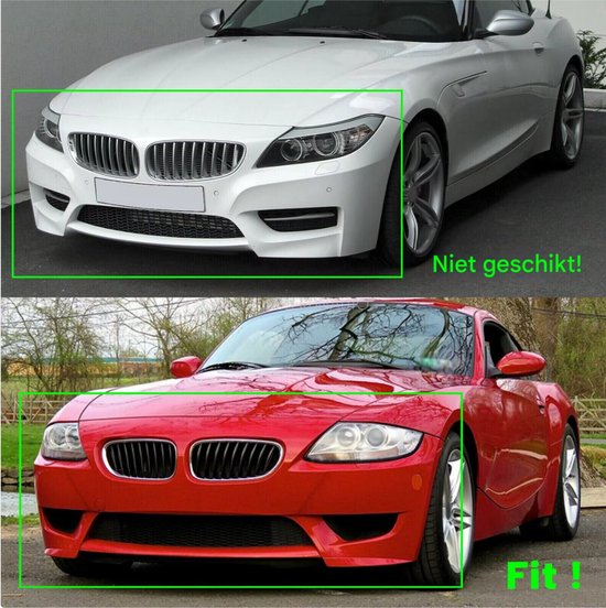 Niergrille Shadow - Voor bumper Nier grille - Matzwart - Auto accessoires - Voor BMW Z4 E85/E86 (2003-2008)