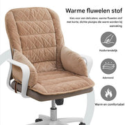 Bureaustoel kussen - Rugkussen - Ergonomisch - Universeel - Khaki
