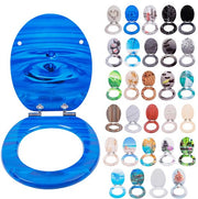 WC-bril - Toiletbril – Voor Toilet & Badkamer – Soft-Close – Duroplast - Blauw