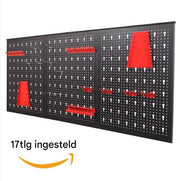 Gereedschapswand XL - Blauw - 120x60cm - Pegboard - Gereedschapsbord - Gereedschapwand - Gereedschap organizer - Gereedschapskast - Metalen muur organizer - Tool organizer